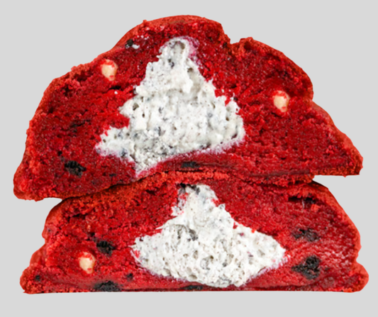 Stuffed Red Velvet Oreo Cream Cookies