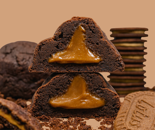 Stuffed Brownie Lotus Biscoff Cookie Butter Cookies