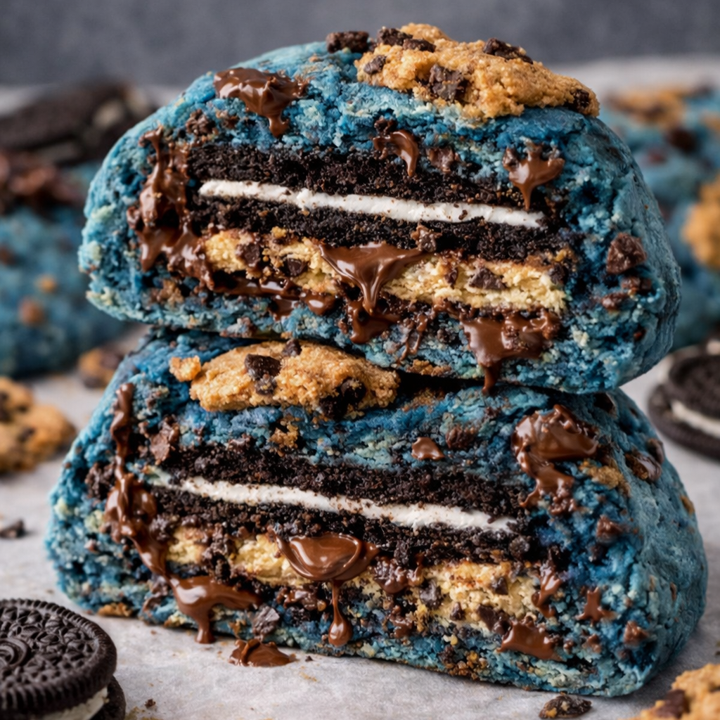 Cookie Monster Stuffed Cookies | Freshly Baked & Delivered in USA