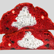 Stuffed Red Velvet Oreo Cream Cookies