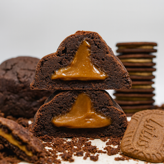 Stuffed Brownie Lotus Biscoff Cookie Butter Cookies