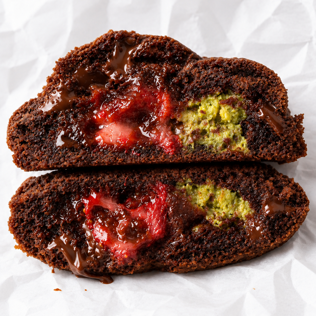 Brownie Strawberry Pistachio Crunch