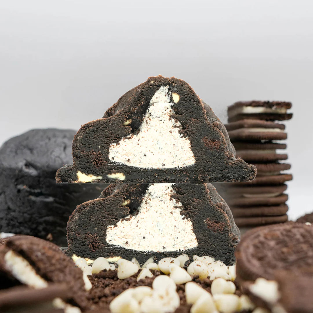 Stuffed Brownie Oreo Cream Cookies