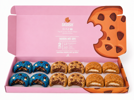 12 Pack (4 x Cookie Monster, 4 x Nutella Chunk, 4 x Carrot Cake Cheesecake)