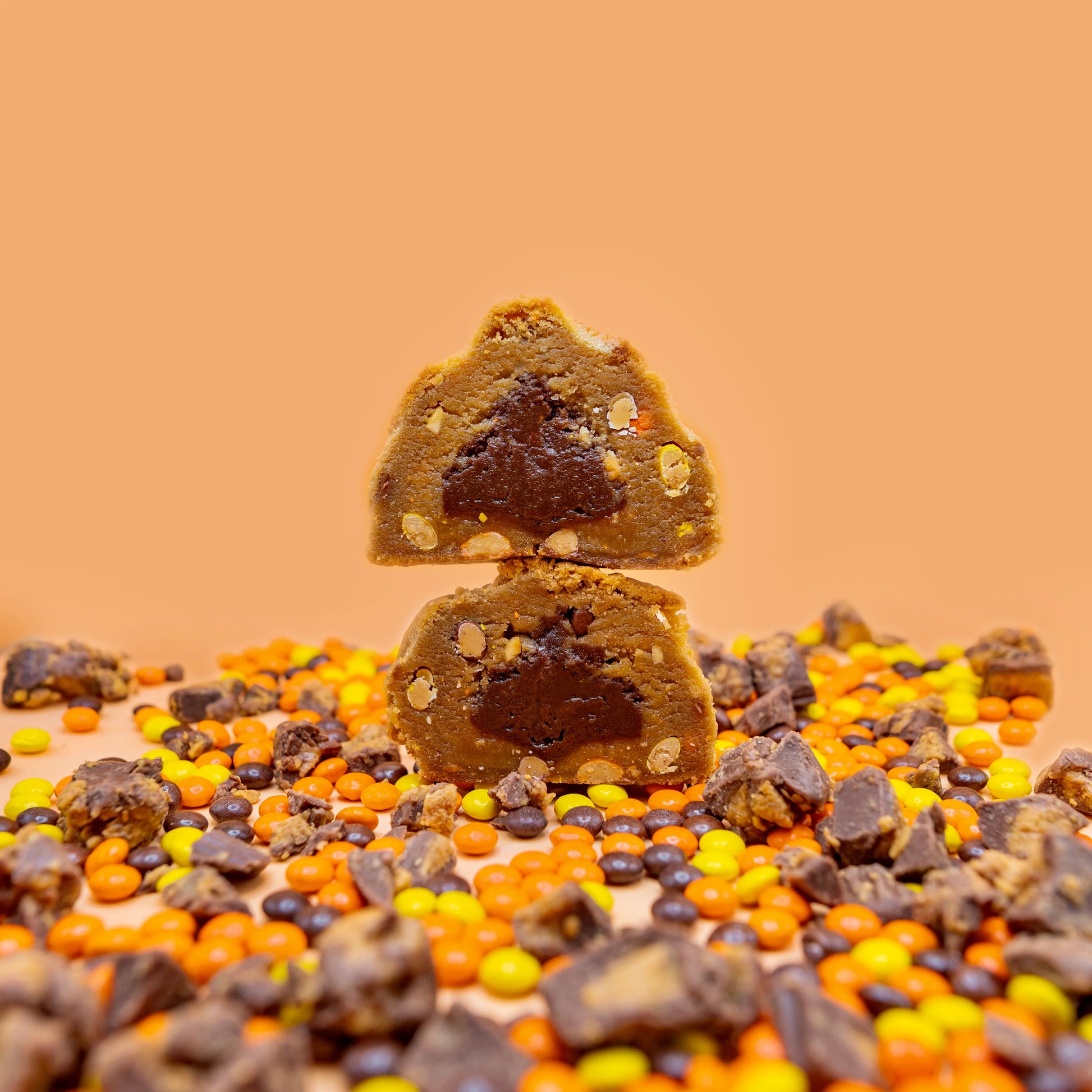 Peanut Butter Cookies with Chocolate Frosting