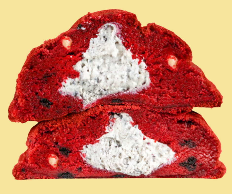 Stuffed Red Velvet Oreo Cream Cookies